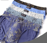 100% Cotton Briefs Mens Comfortable Underpants Man Underwear M/L/XL/2XL/3XL/4XL/5XL 5pcs/ 3