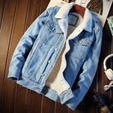 Men’s Vintage Fleece-Lined Denim Jacket
