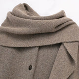 Winter New Product Women's Fashion and Casual 100 Pairs Scarf Short Knitted Coat Coat 5