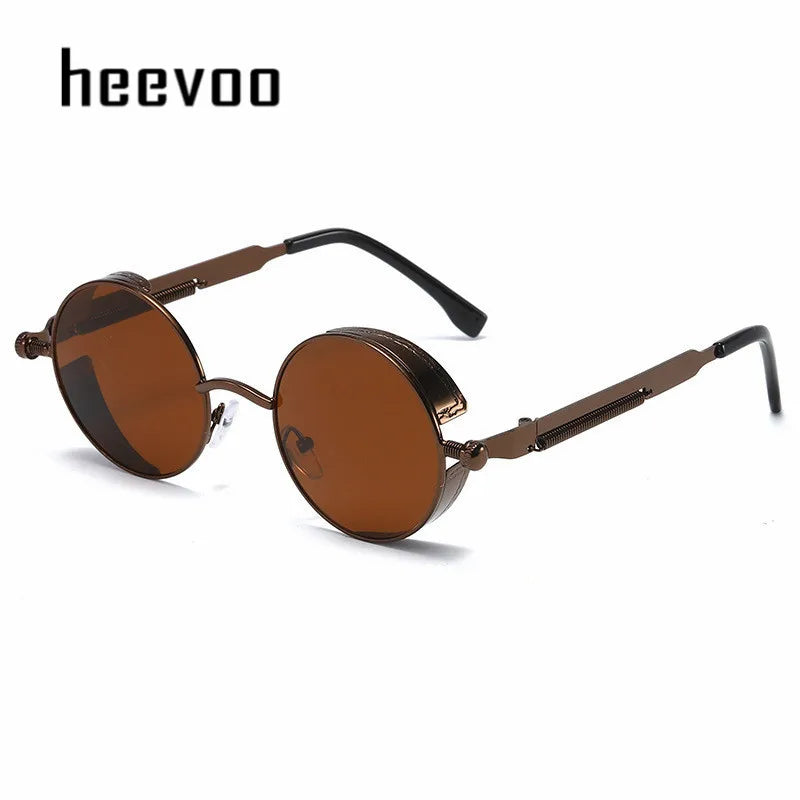 Steampunk Metal Round Sunglasses