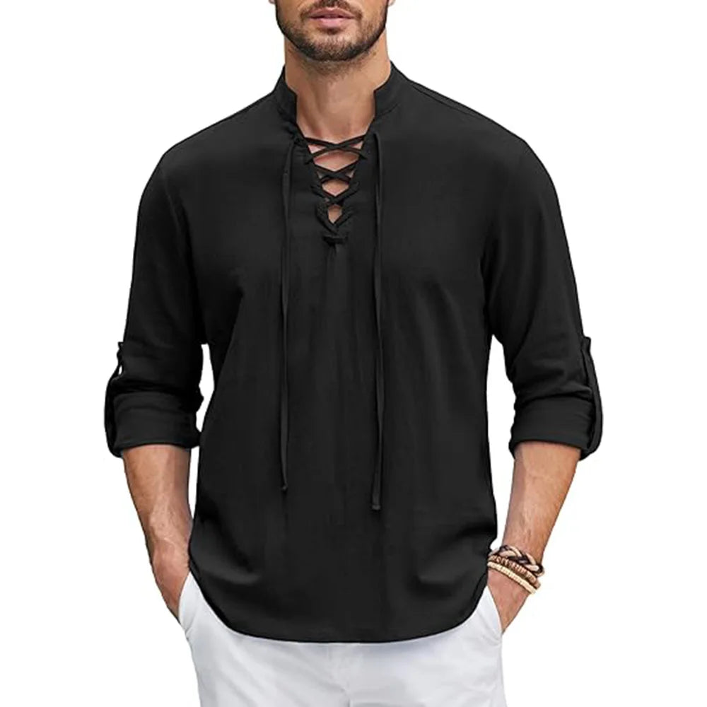 Men's Renaissance Shirt Long Sleeved Halloween Costume TheFashionFever 4