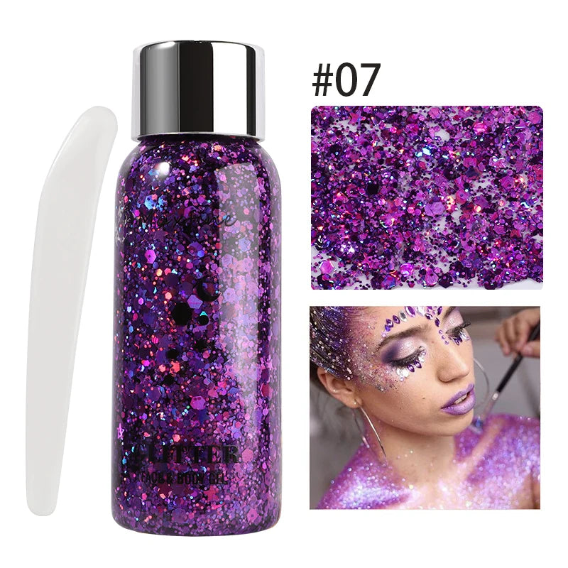 Sparkling All-Over Body & Hair Glitter Gel