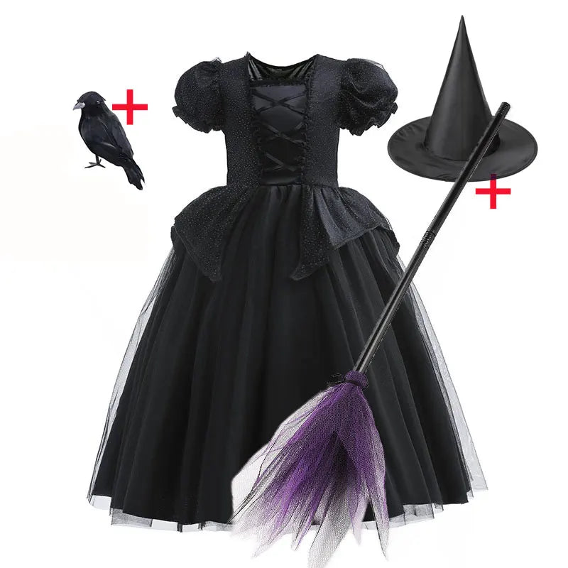 Girls' Deluxe Witch Costume Set