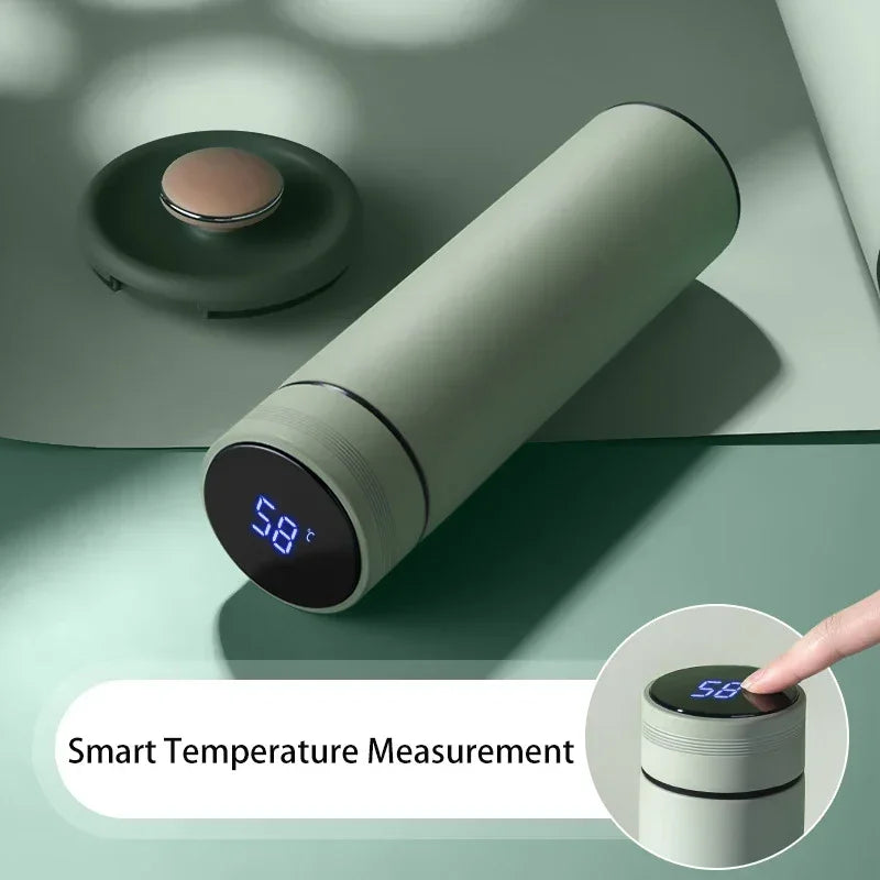 500ML Temperature Display Thermos Cup Stainless Steel Divided Thermos Bottle Outdoor Vacuum Insulated Cup Father's Day Gift 2