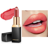 Black tube gold shiny lipstick, pearl moisturizing lipstick 9 colors available 3