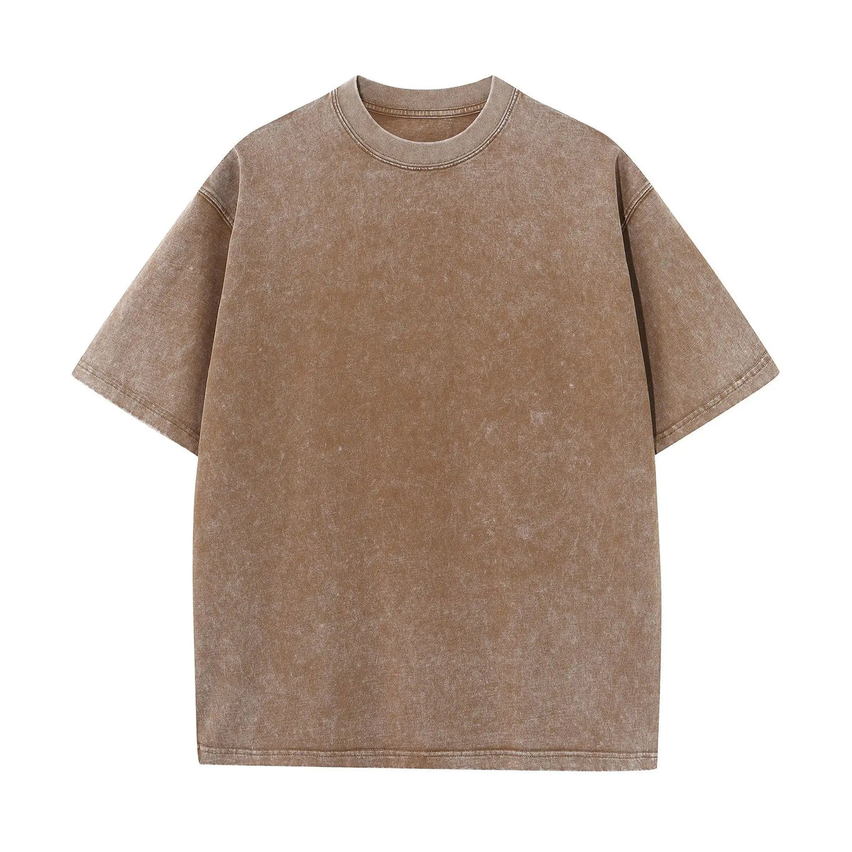 230G-Cotton-Retro-T-shirt-Drop-shoulder-Sleeve-Men-Women-Vintage-Short-sleeve-T-Shirts-Solid