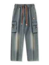 Men’s Big & Tall Wide-Leg Cargo Jeans