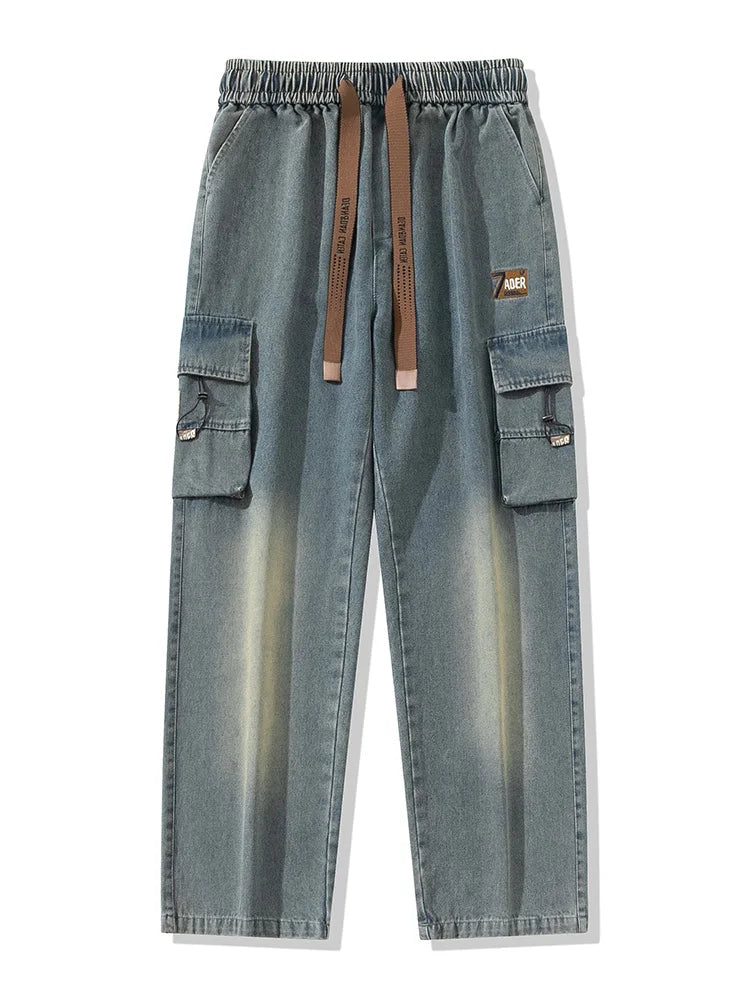 Men’s Big & Tall Wide-Leg Cargo Jeans