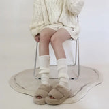 New-Japanese-Lolita-Y2k-Solid-Color-Leg-Warmers-Women-Hollowed-Out-Foot-Heel-Warm-Knitted-Knee