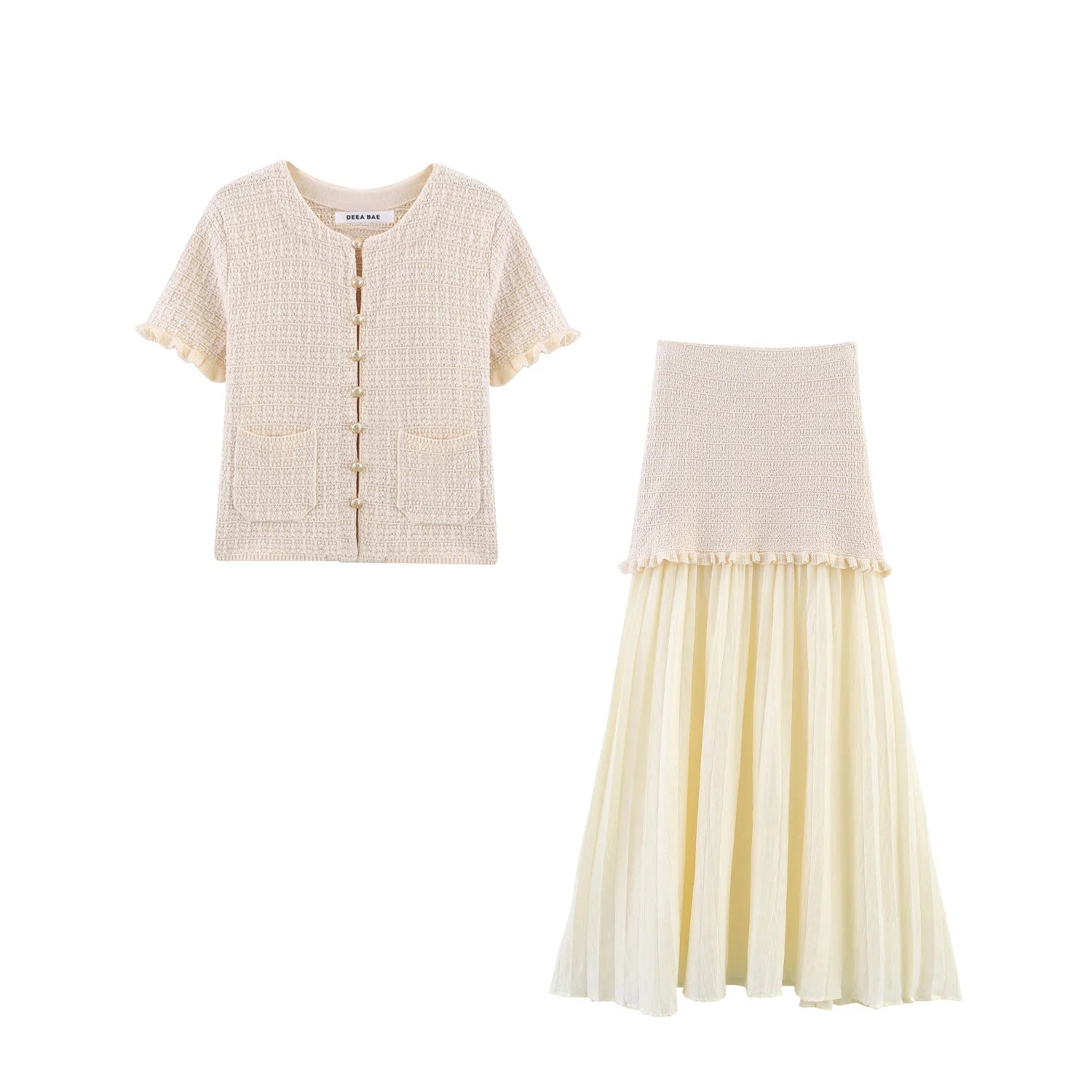 Women’s Knit Cardigan & Skirt Set