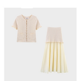 Women’s Knit Cardigan & Skirt Set