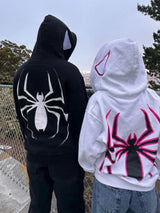 Y2k Spider Hoodies Women Men Hip Hop Zip Up Long Sleeve Jacket Graphic Punk Coats Harajuku Casual Loose Hooded Shirt Sweatshirt 4