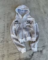 Y2K American retro fashion men sportswear alphabet embroidery zipper hoodie Harajuku street Goth loose couple women casual pants 2