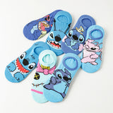 10Pairs miniso disney Unisex Cartoon Anime Socks Men Women Hip Hop Street Style Funny Casual Short Boat Socks 3