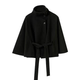 Women’s Elegant Belted Fleece Coat