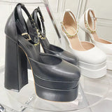 Retro Platform Mary Janes