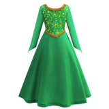 Fantasy Fiona Cosplay Girls Green Dress Clothing Cartoon Monster Costume Disguise Kids Role play Halloween Outfits Children 5