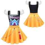 2025 Kpop Demon Hunters Kids Clothes Halloween Cosplay Rumi Mira Zoey Masquerade Party Performance Costume Fashion Girls Outfits 2