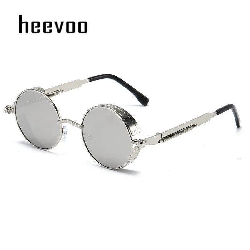 Steampunk Metal Round Sunglasses