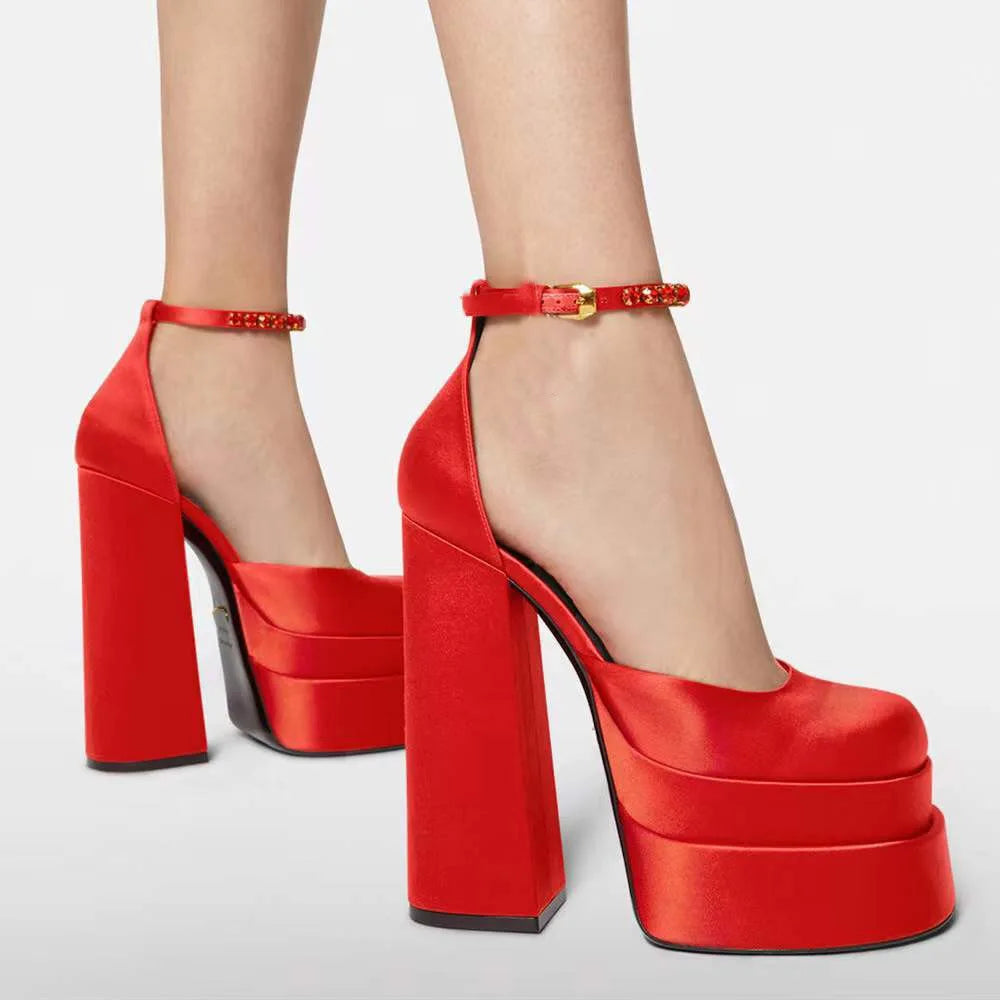 Retro Platform Mary Janes
