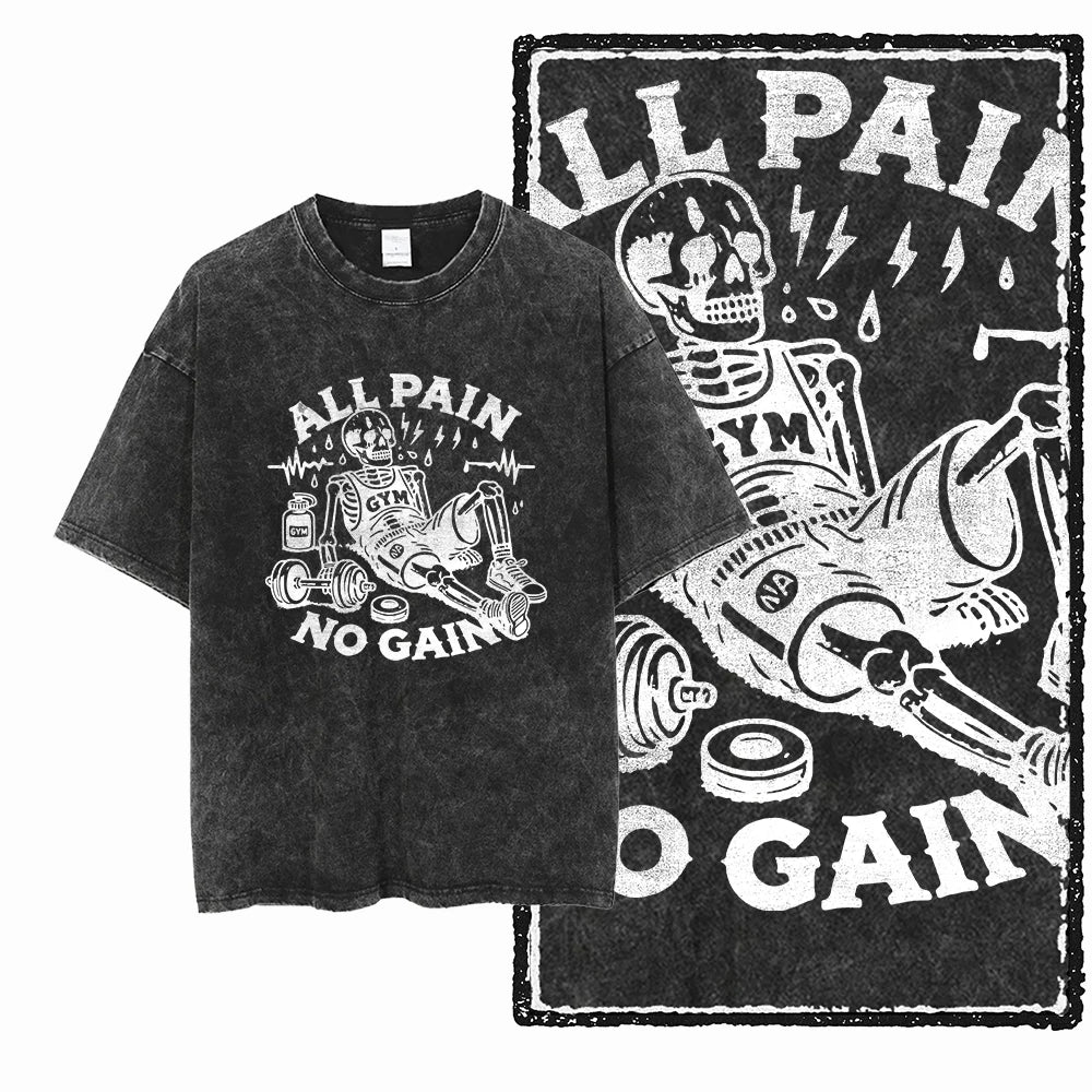 YG BODY BUILDING  Printed Cotton Acid Washed Graphic Unisex T Shirt Cool CROSSFIT Streetwear Men Tshirts Big Size Tee for men 5