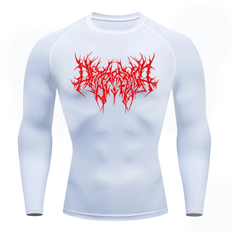 Men's T-shirt Men Running Sport T Shirt Men Compression Fitness Tops Jersey 6