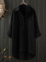 Women’s Cotton Linen Commuting Blouse