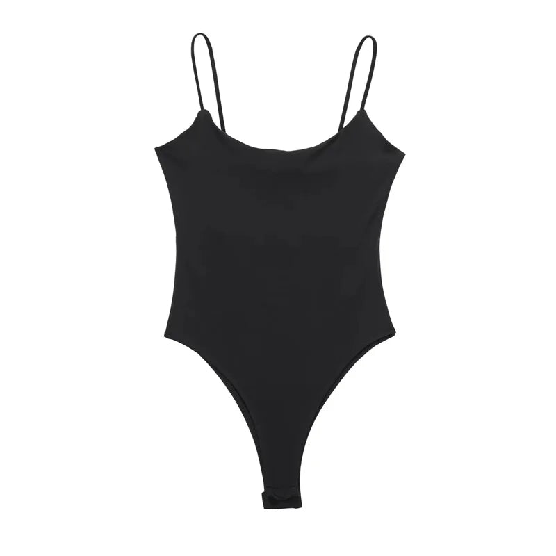 MUJER 2025 Sexy Tight Bodys for Women White Black Backless Bodysuit Women One Pieces Jumpsuits for Women Sexy Lingerie Bodysuit 2