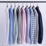 100% Cotton Oxford Men's Shirts t Regular Fit Formal Dress Shirt Pocket Social Blouse Male Clothes S-7XL 3