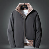 Men 2025 Winter Windproof Warm Thick Fleece Jacket 2