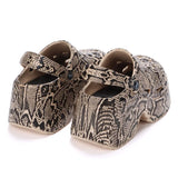 Leopard Platform Clogs for Women: Chunky Wedge Sandals with Closed Toe - Summer 2023 5