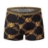 5 /10 Pack Men's Black Gold Printed Boxer Underwear Comfortable And Versatile Plus Size Sexy Young Men's Leisure Sports Beach sh 4