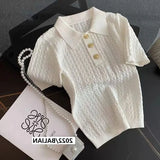 Women’s Ice Silk Jacquard Polo