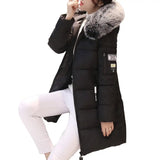 Fashion-Women-Winter-Cotton-Coat-Parka-Thickened-Padded-Stuffed-Hooded-Mid-Length-Warm-Zip-Up-Slim