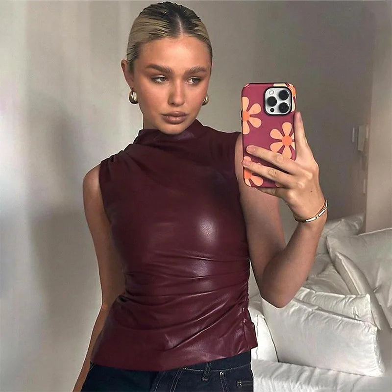 Women-Y2K-Vintage-Pu-Simple-Basic-Tank-Top-High-Waist-Skinny-Shrunk-Slash-Cut-Sleeveless-Tops
