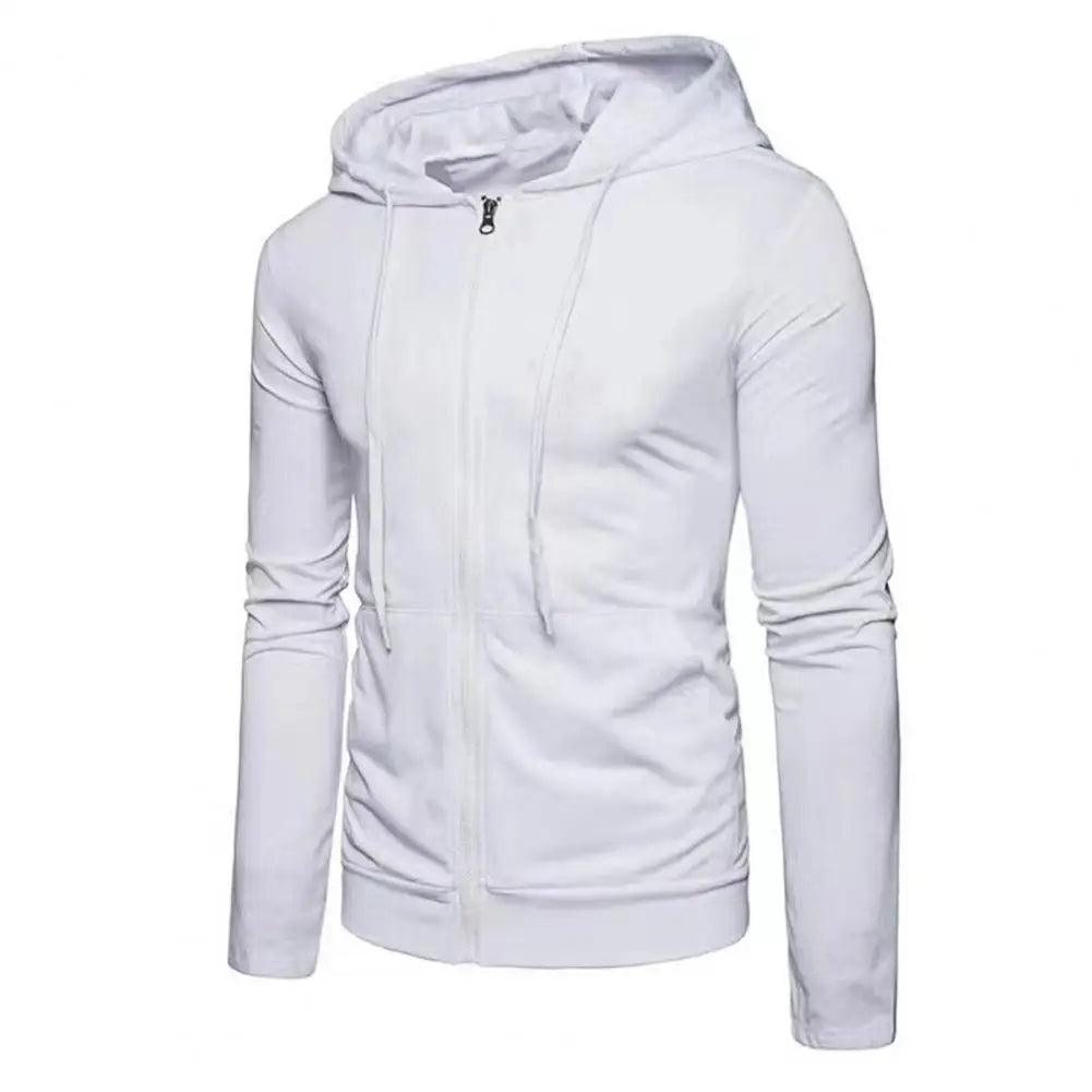 Autumn Men Sweatshirts Long Sleeve Jacket Hoodie Zipper Closure Jacket Male Hoodies Sweatshirt Slim Fit Male Clothing 4
