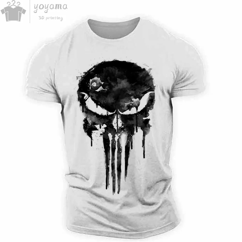 Tactical Skull Men's 3D Graphic Tee