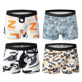 4-Pack Men's Fashion Printed Underwear: Breathable Boxers, Plus Size Options (Up to 6XL) 2
