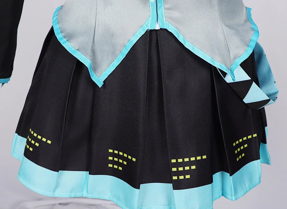 Anime Karakter Prestaties Kleding Hatsune Miku MIKU Anime Kleding Cosplay Kleding Rok Hetzelfde Pak Pruik Accessoires Halloween 3