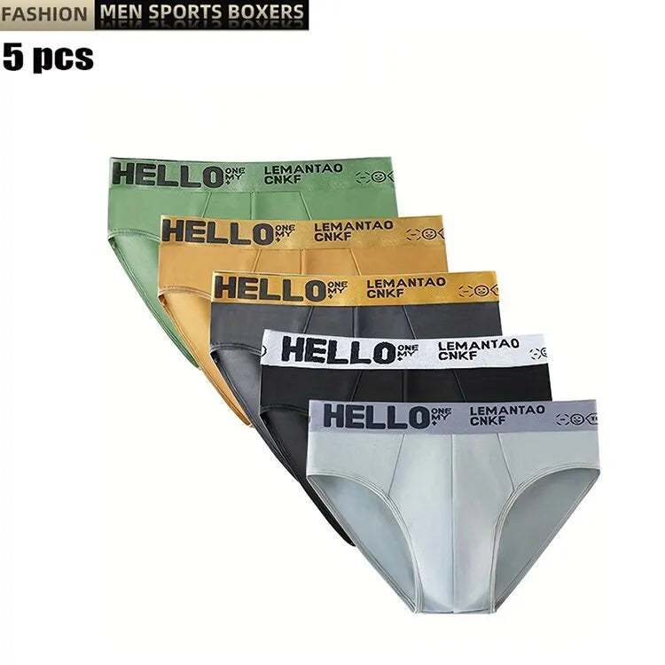 Men’s 5-Pack Breathable Cotton Briefs
