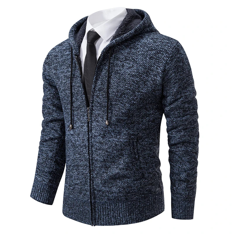 Autumn-And-Winter-New-Jersey-Men-s-Casual-Sports-Coat-Solid-Color-Stand-Collar-Wweater-Grab