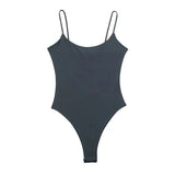 MUJER 2025 Sexy Tight Bodys for Women White Black Backless Bodysuit Women One Pieces Jumpsuits for Women Sexy Lingerie Bodysuit 3