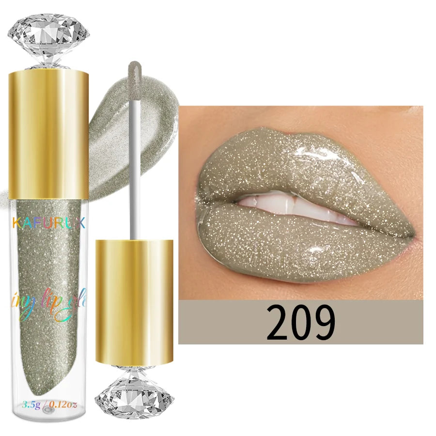 9-Color Diamond Shimmer Glitter Lip Gloss