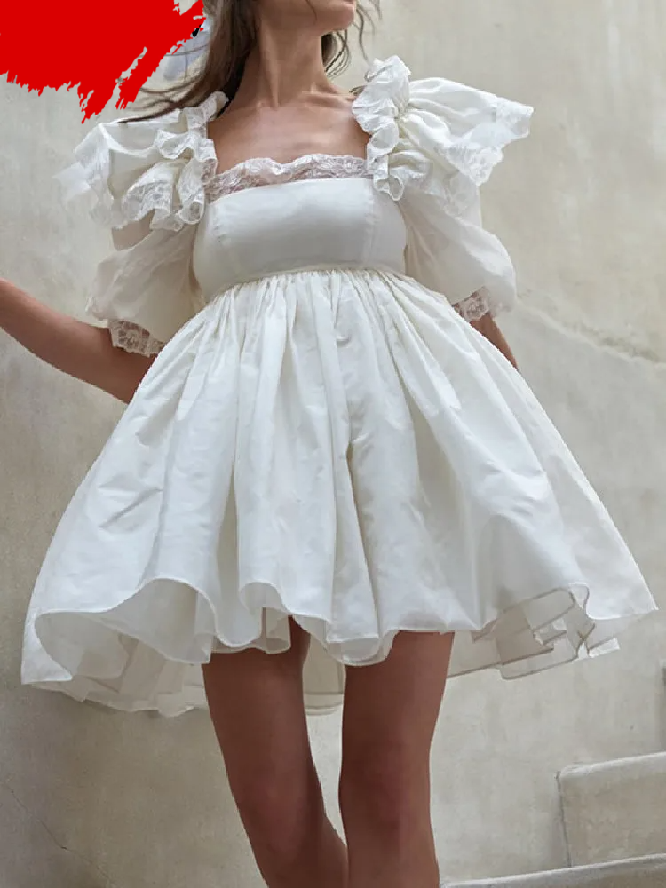 2 Ways Wear Retro Swing Short Dress