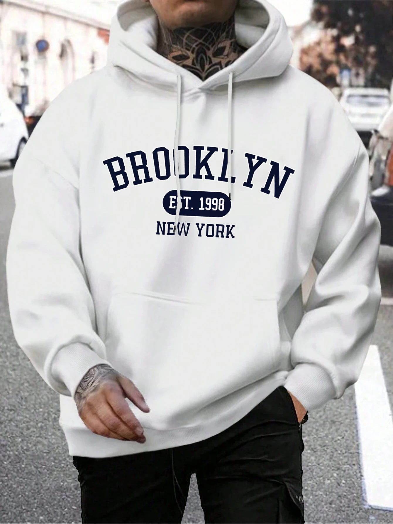 Brooklyn Est 1998 New York Printing Men Hoodies TheFashionFever