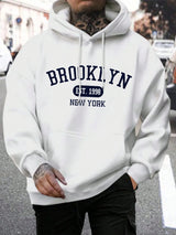 Brooklyn Est 1998 New York Printing Men Hoodies TheFashionFever
