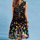 Women’s Summer V-Neck Sleeveless Maxi Dress