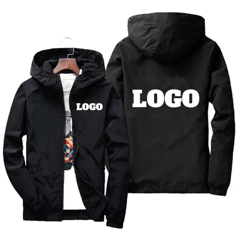 Custom Brand Logo Autumn Jacket Men Waterproof Warm Windbreaker Casual Clothing Big Size 6Xl Men Green Black Red Jacket Outdoor 2