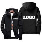 Custom Brand Logo Autumn Jacket Men Waterproof Warm Windbreaker Casual Clothing Big Size 6Xl Men Green Black Red Jacket Outdoor 2