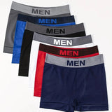 5-Pack Men’s Comfort Stretch Boxer Briefs – Breathable & High Elasticity